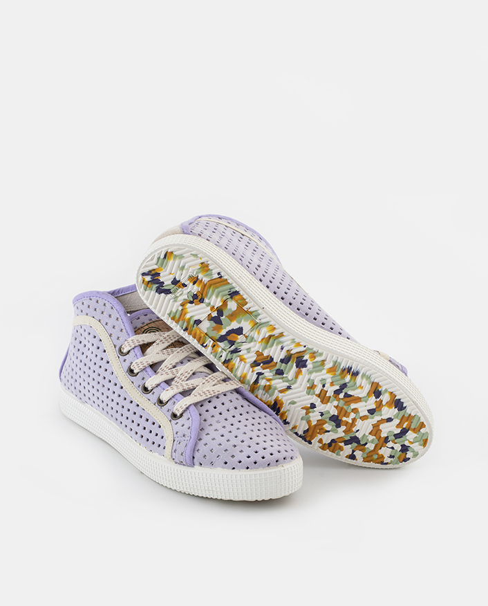 Zapatillas lilas mujer para verano VEGA LARGE MALVA