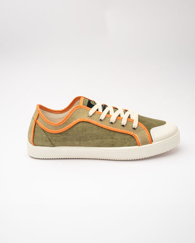 Zapatillas combinadas mujer y hombre LOGAN KAKI