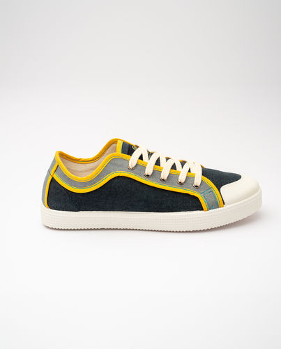 Sneakers  combinadas mujer y hombre LOGAN NEGRO