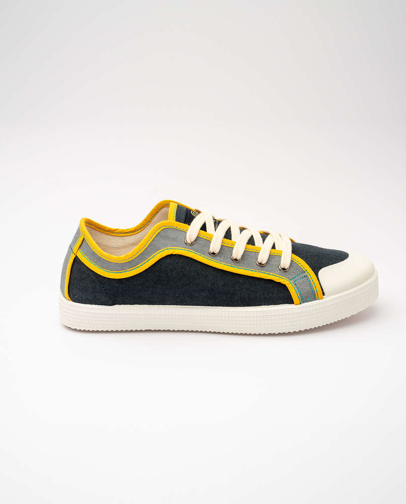 Sneakers  combinadas mujer y hombre LOGAN NEGRO