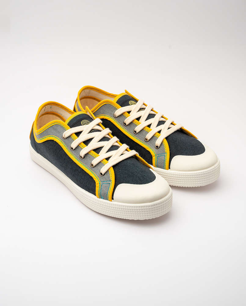 Sneakers  combinadas mujer y hombre LOGAN NEGRO