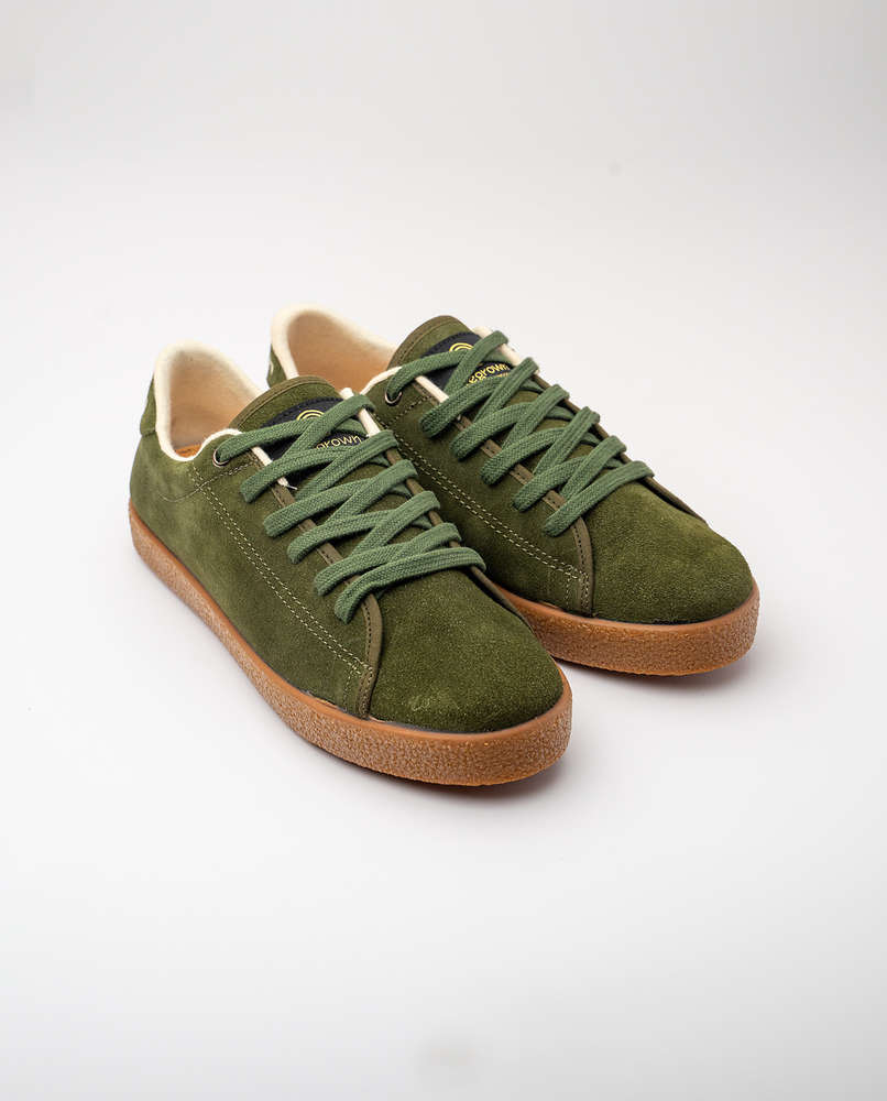Zapatillas sostenibles de piel mujer y hombre CERVINO MUSGO