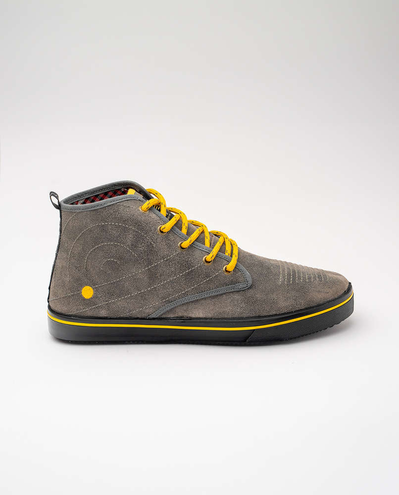 Botas caña baja de piel señora y caballero KENYA LARGE GRIS