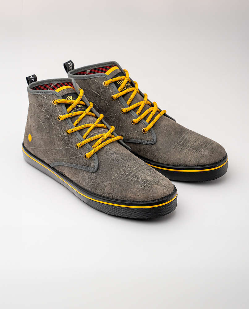 Botas caña baja de piel señora y caballero KENYA LARGE GRIS