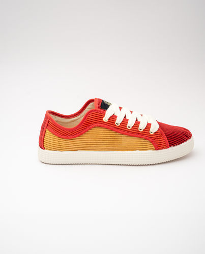 Zapatillas mujer y hombre de pana TEIDE BURDEOS