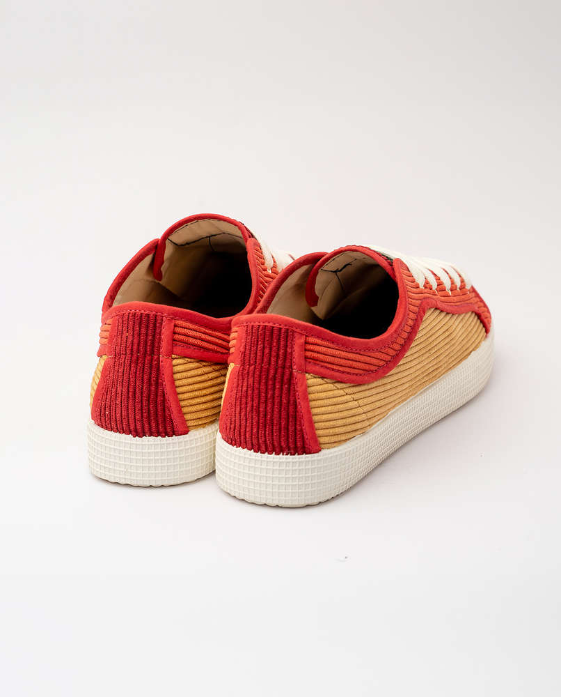 Zapatillas mujer y hombre de pana TEIDE BURDEOS