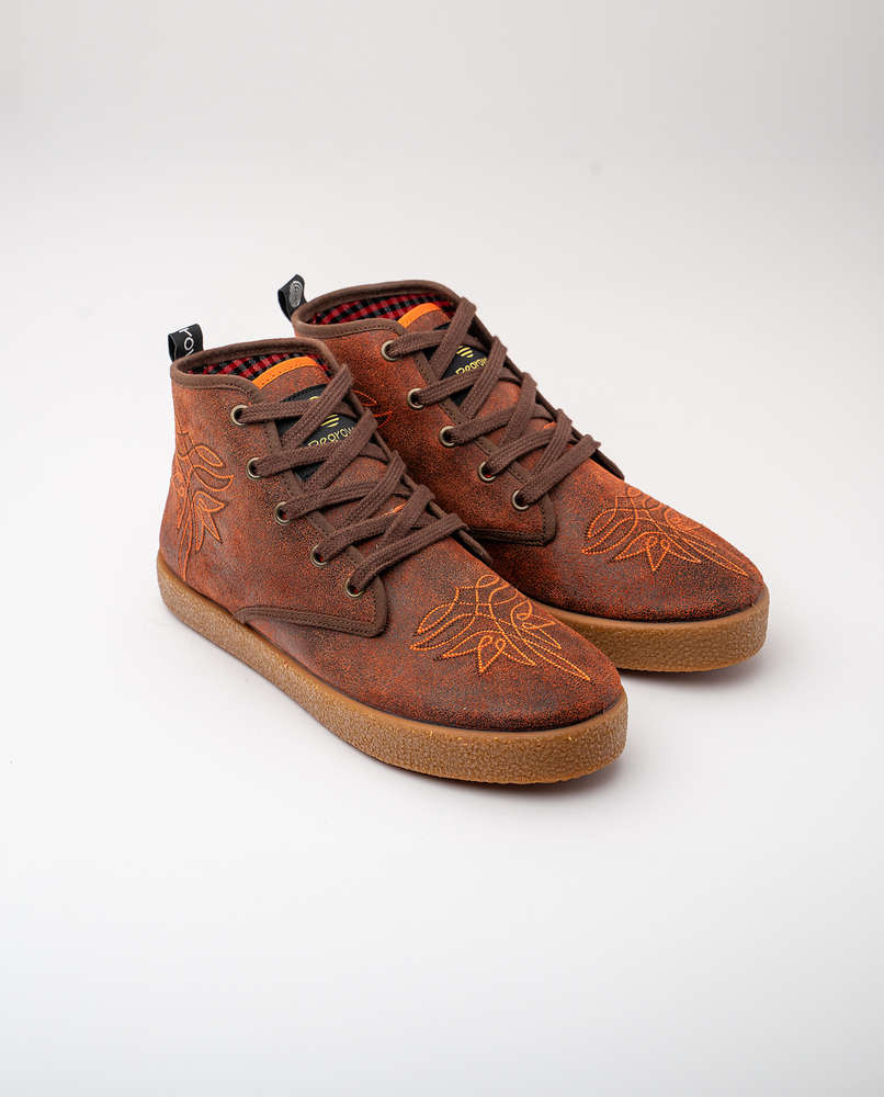Botas de piel señora y caballero NANGA LARGE GRANATE