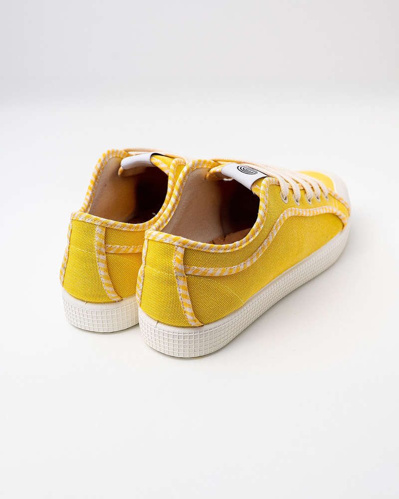 Sneakers de algodón reciclado de mujer GIRASOL LEMON