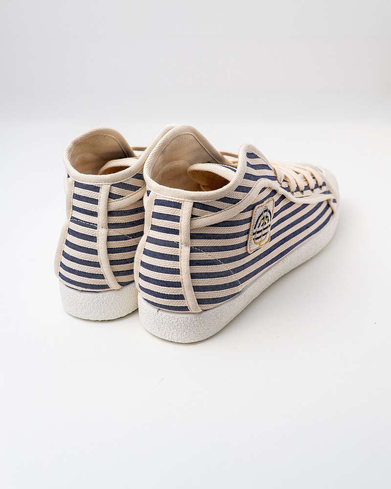 Zapatillas altas de algodón JAZMIN LARGE MARINO