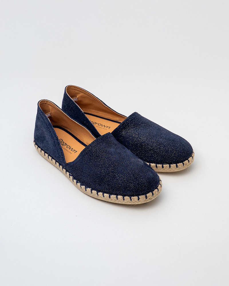 Alpargatas mujer artesanales CLAVEL NAVY